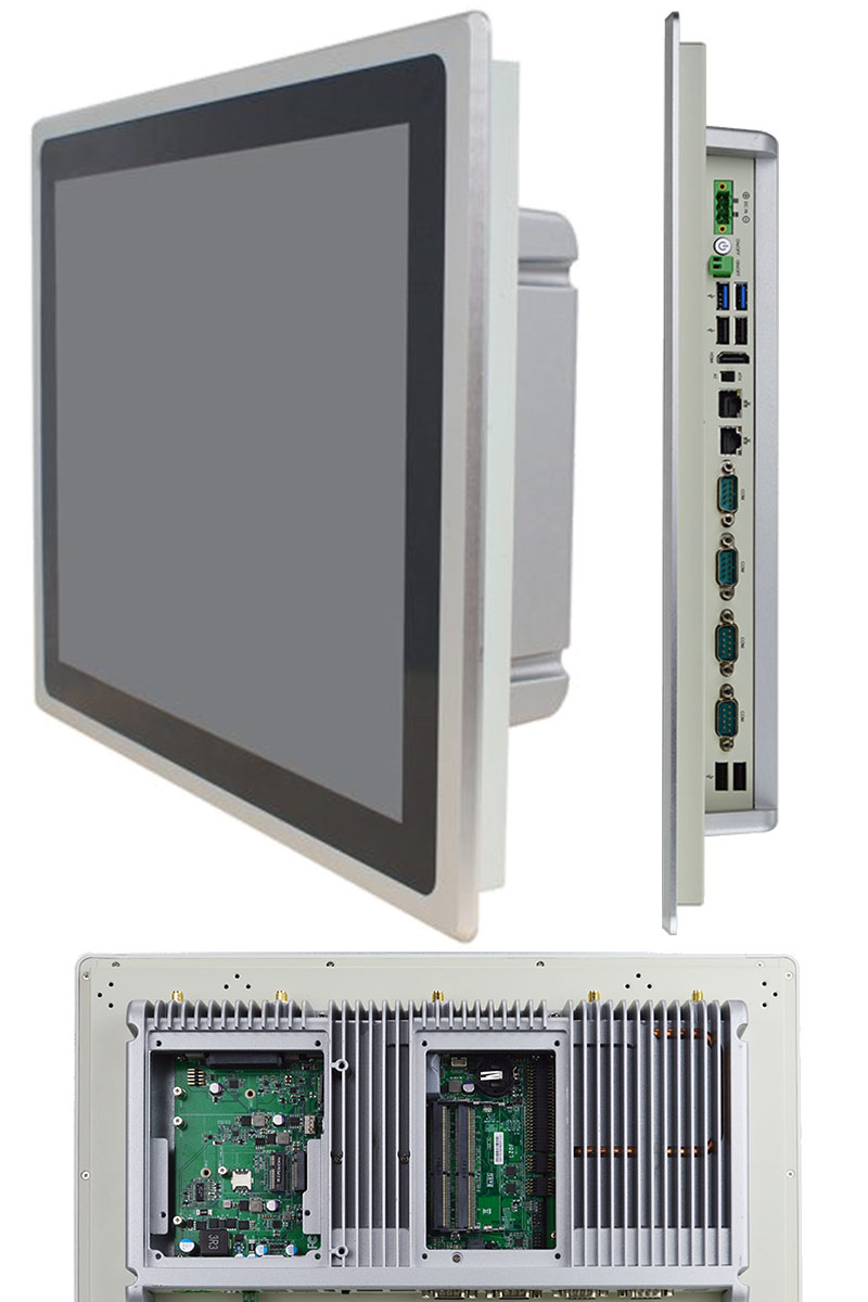 Jetway HPC156C-DCP1135G7 Panel-PC (15.6" TFT, Touch Panel, Intel i5-1135G7, 12-36V DC) <b>[FANLESS]</b> 